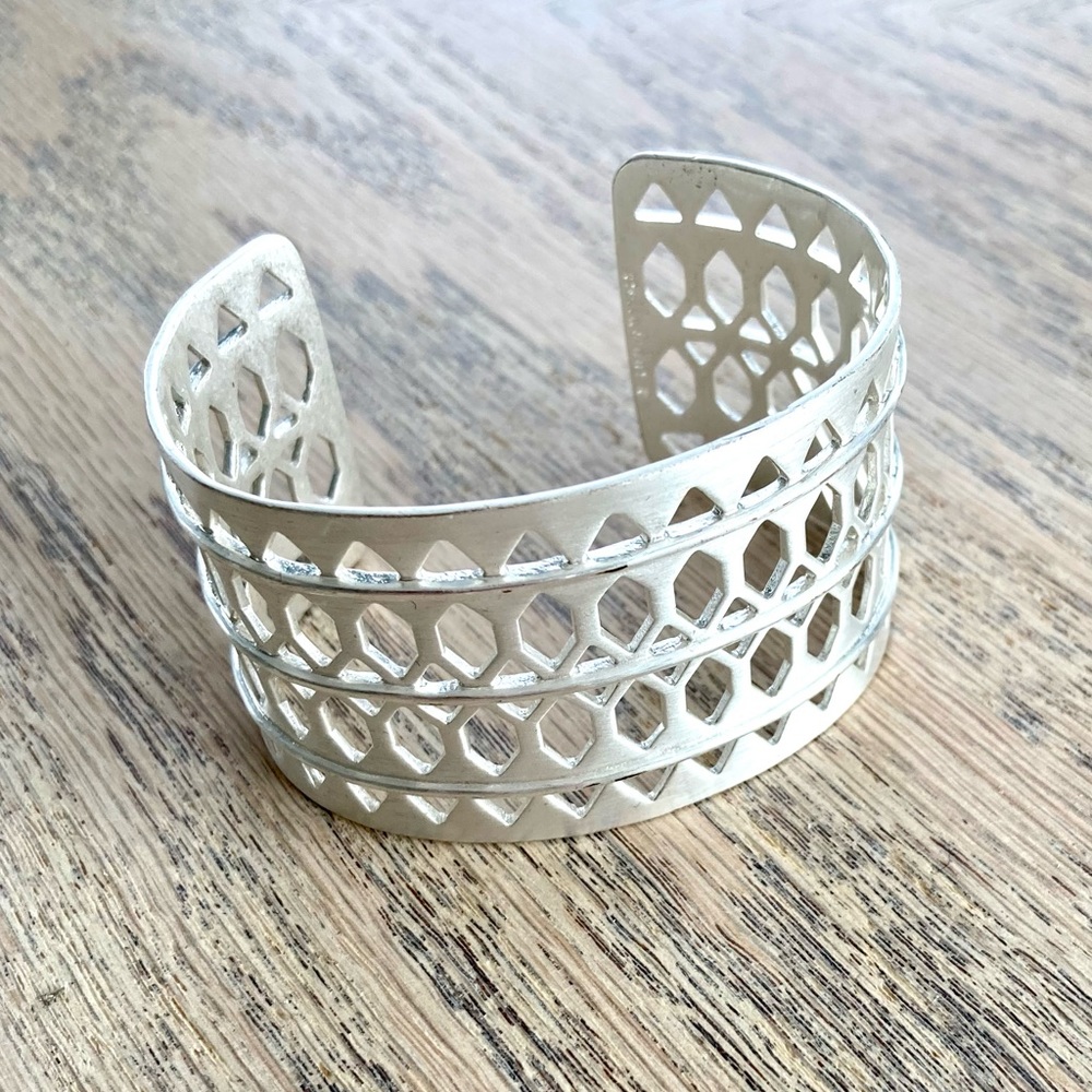 Stella & Dot Plait Cuff - Silver